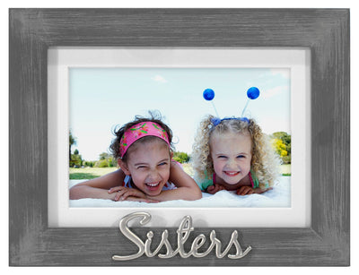 4x6 Forever Friends Rustic Wood Silk Screened Words Inner Photo Frame  Border