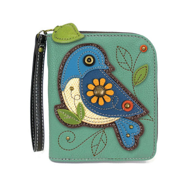 Chala Dragonfly Zip Around Wallet