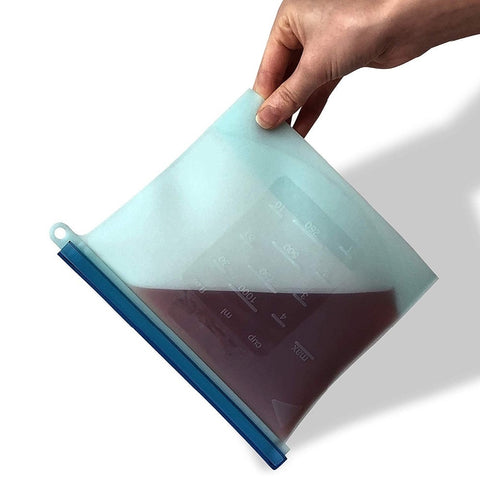 sachet pour congelation reutilisable silicone