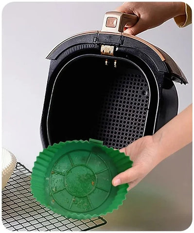 Panier de Cuisson en Silicone pour Air Fryer (18x20x4,5 cm)