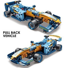 498Pcs Challenger Super Racing Car Building Blocks Technic Racer Speed Vehicle Supercar