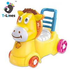 Ride On Free Wheel Car Toy Portable Plastic Baby Toilet With Music