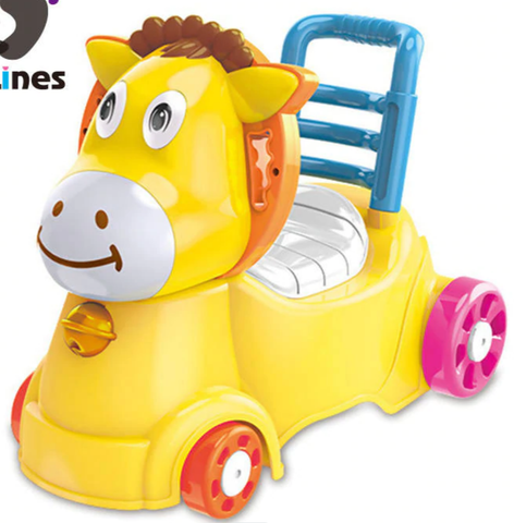 Ride-On Free Wheel Car Toy Portable Plastic Baby Toilet With Music