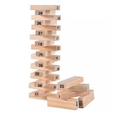 51 Pieces Tumble Tower Games Family Fun