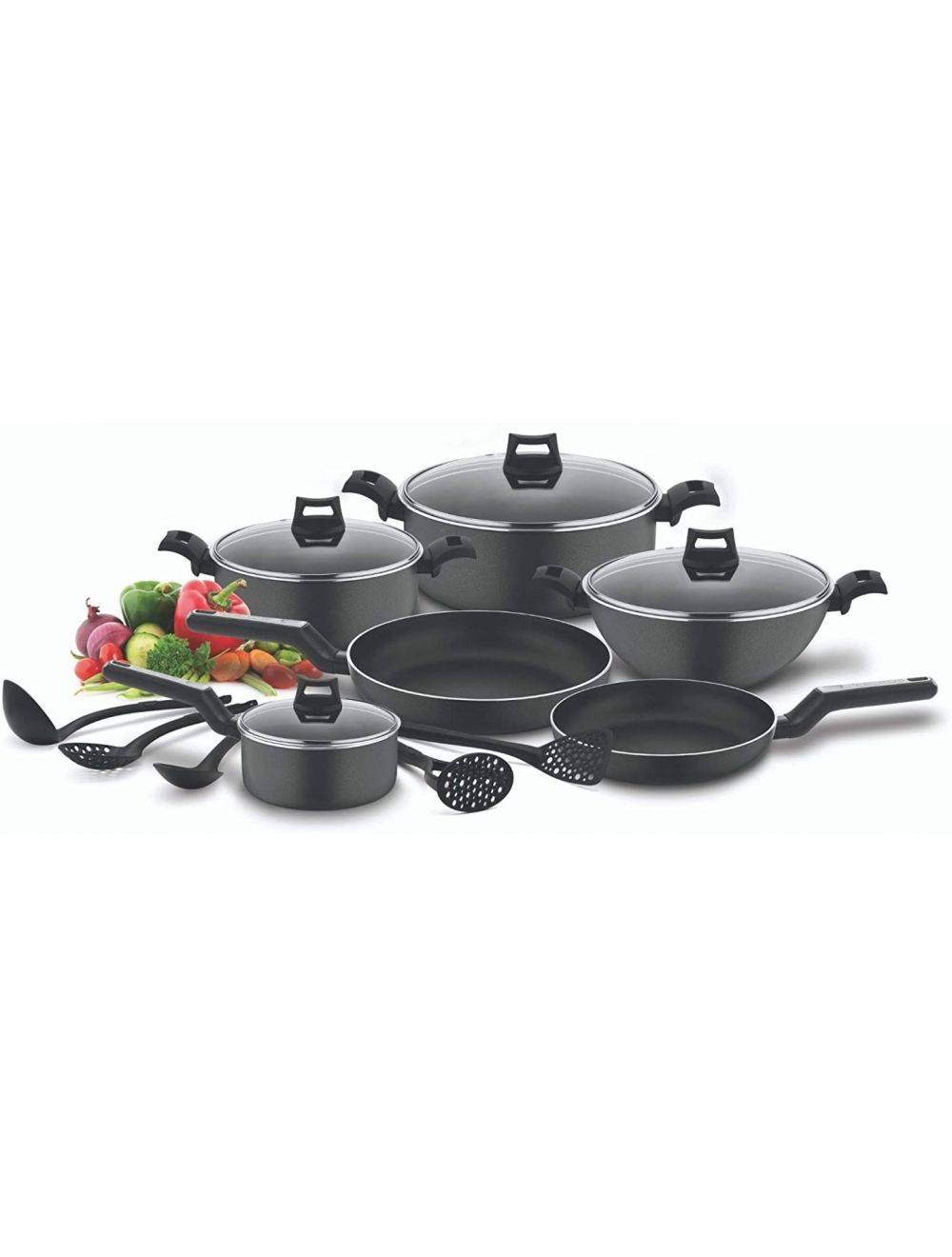 Price : 32.000bd 10Pcs Granite Coating Cookware Set Size : 20 /24