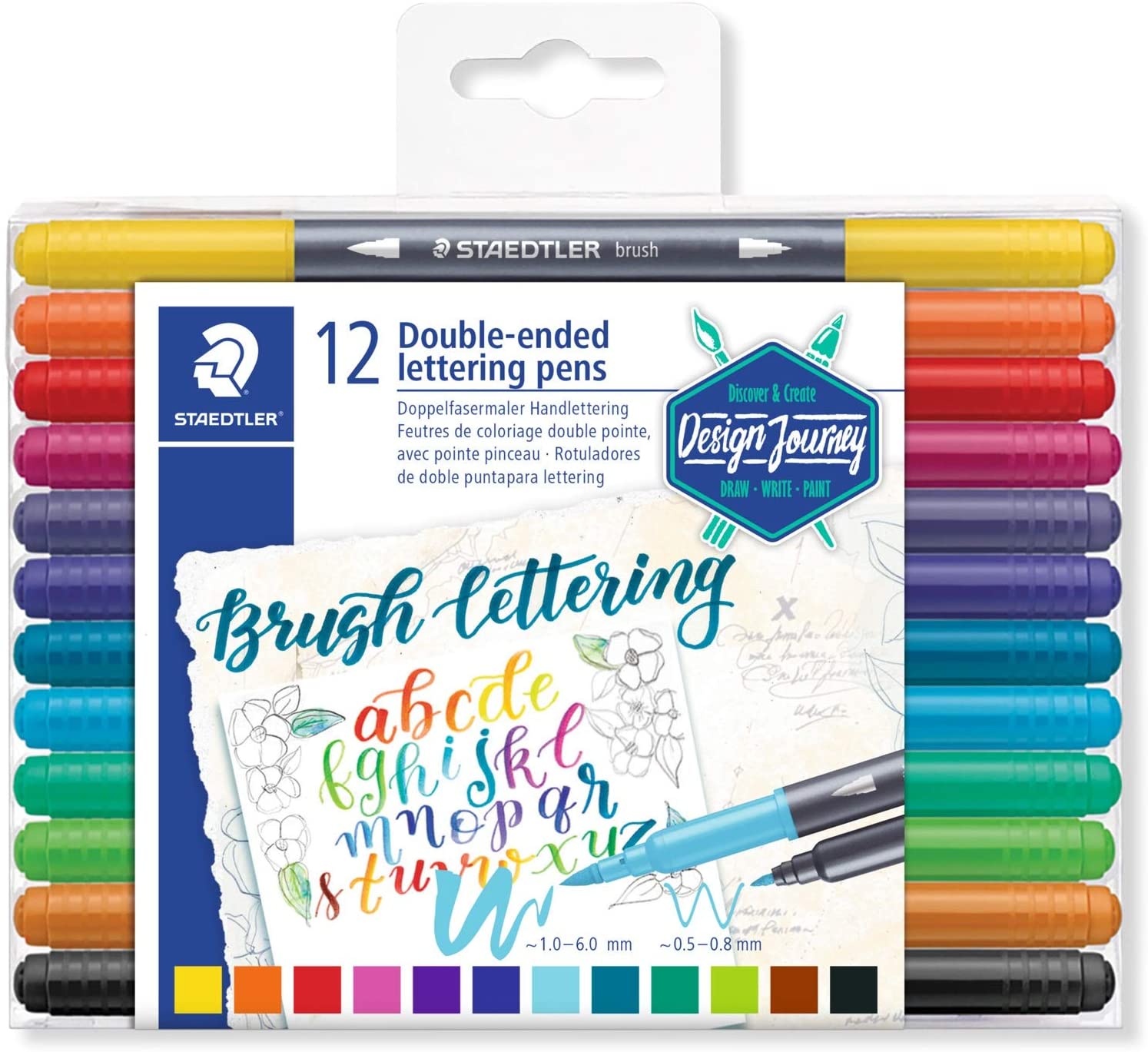 Staedtler Marsgraphic Duo Double-Ended Watercolor Brush Markers