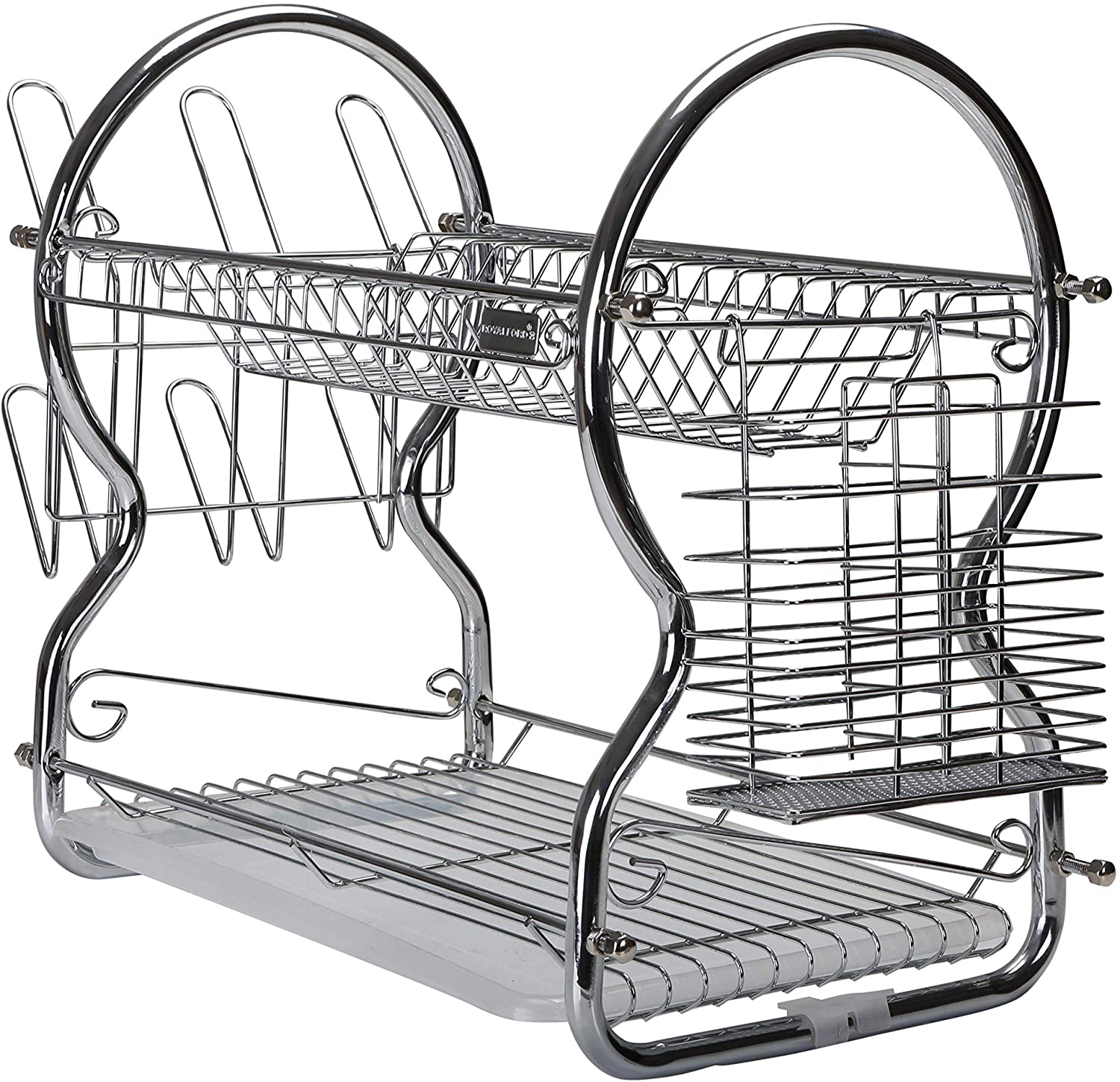 Royalford 2 Layer Plastic Dish Rack