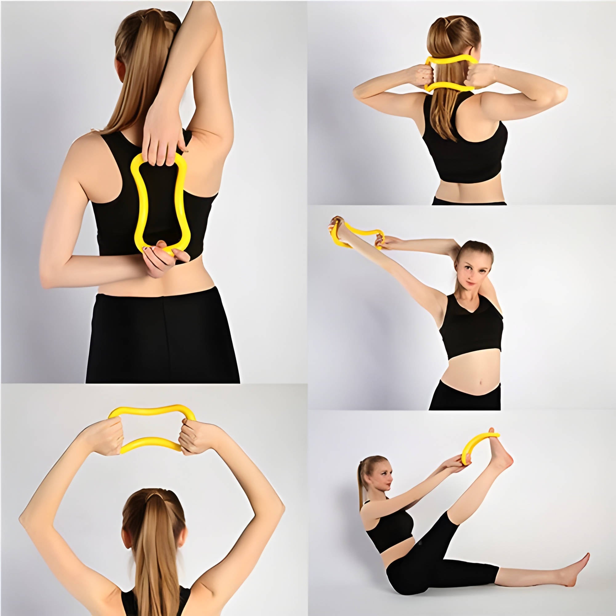 HITIK Yoga Wheel Set, Strong & Comfortable Sports Yoga Wheel for Back Pain