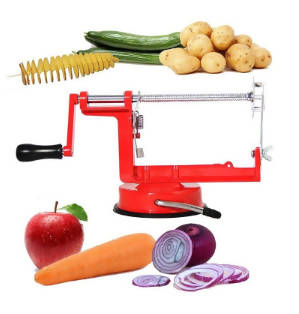 1pc Portable Spiral Potato & Carrot Slicer, Manual Fruit & Vegetable  Slicing Tool, Kitchen Utensil, Small Kitchen Gadget