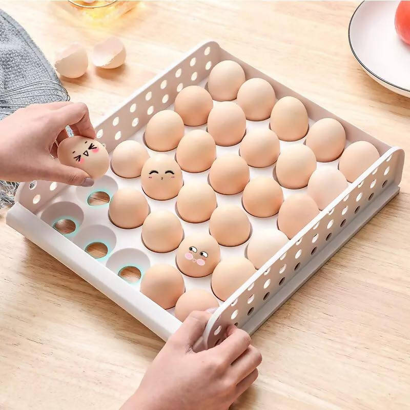 Tohuu Silicone Egg Organizer 9 Grids Shockproof Portable Egg