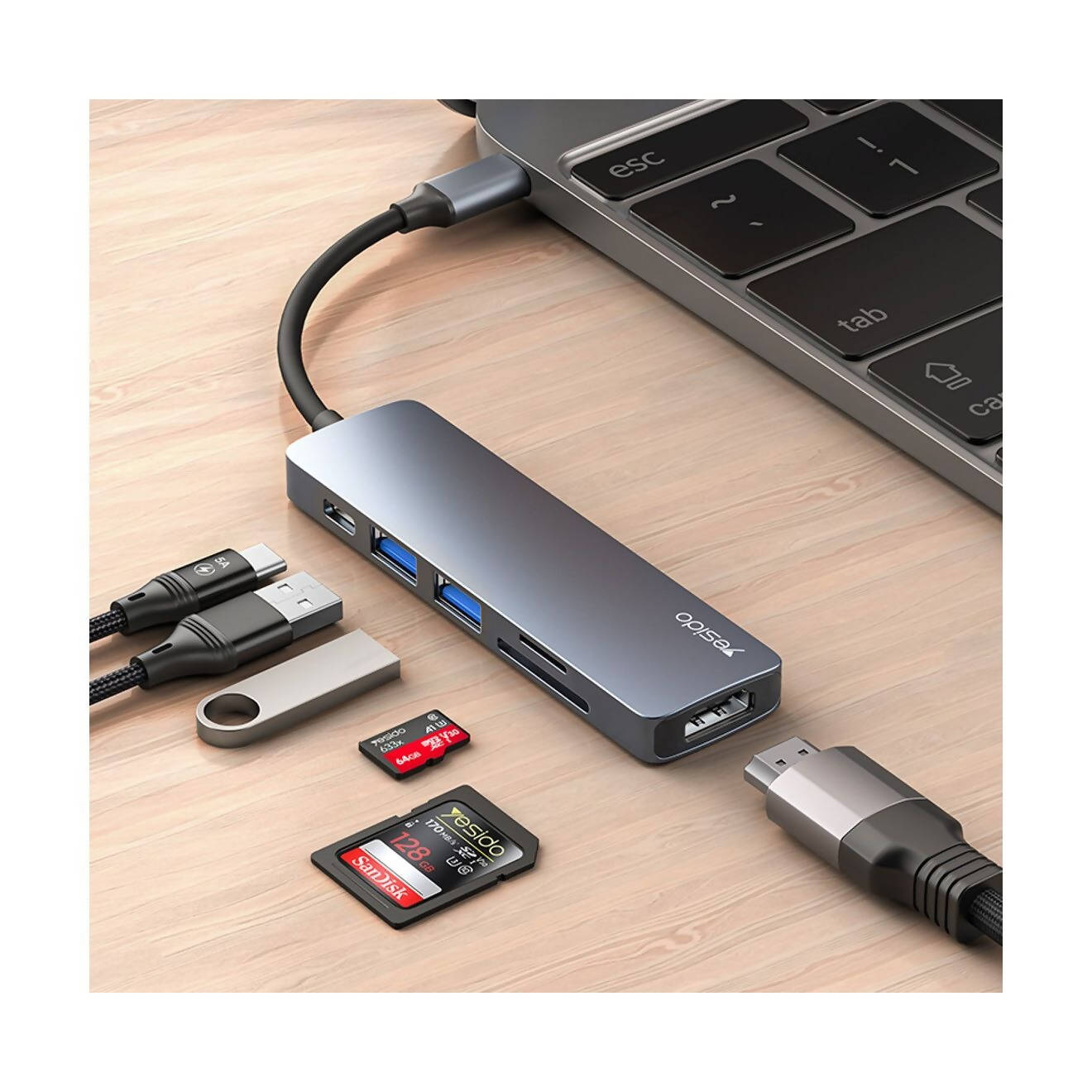 GUPBOO - Adaptateur USB LIGHTNING iOS vers TF/SD,JL1255 - Câble