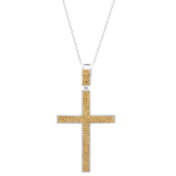 yellow diamond cross necklace