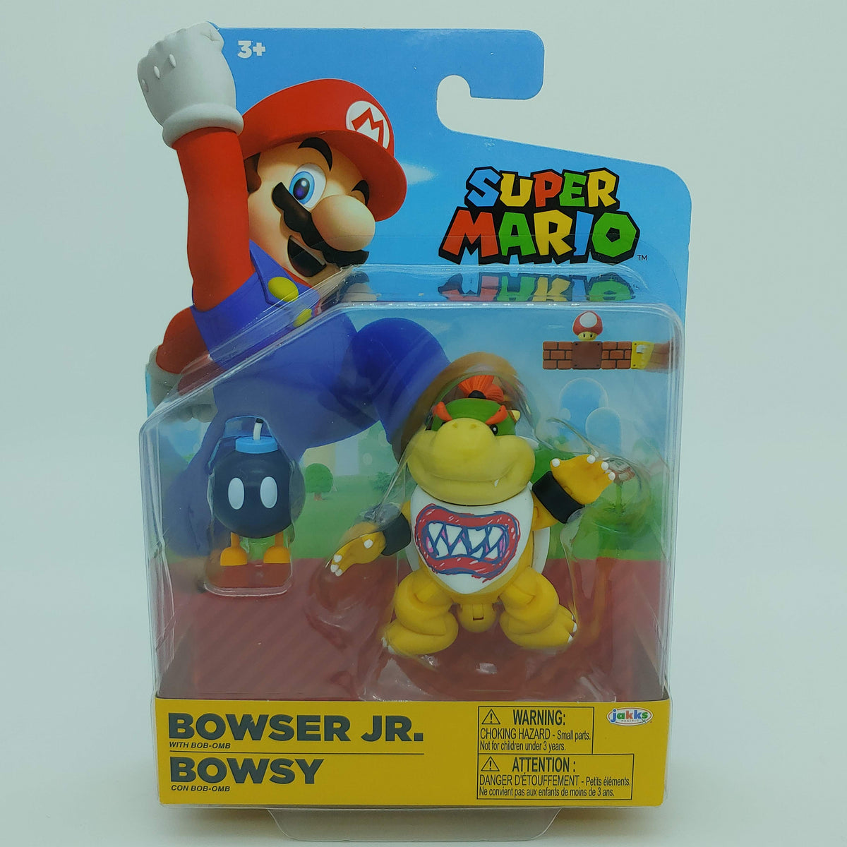 Bowser Jr. Junior w Bob-omb World of Nintendo Figure Jakks Super Mario ...