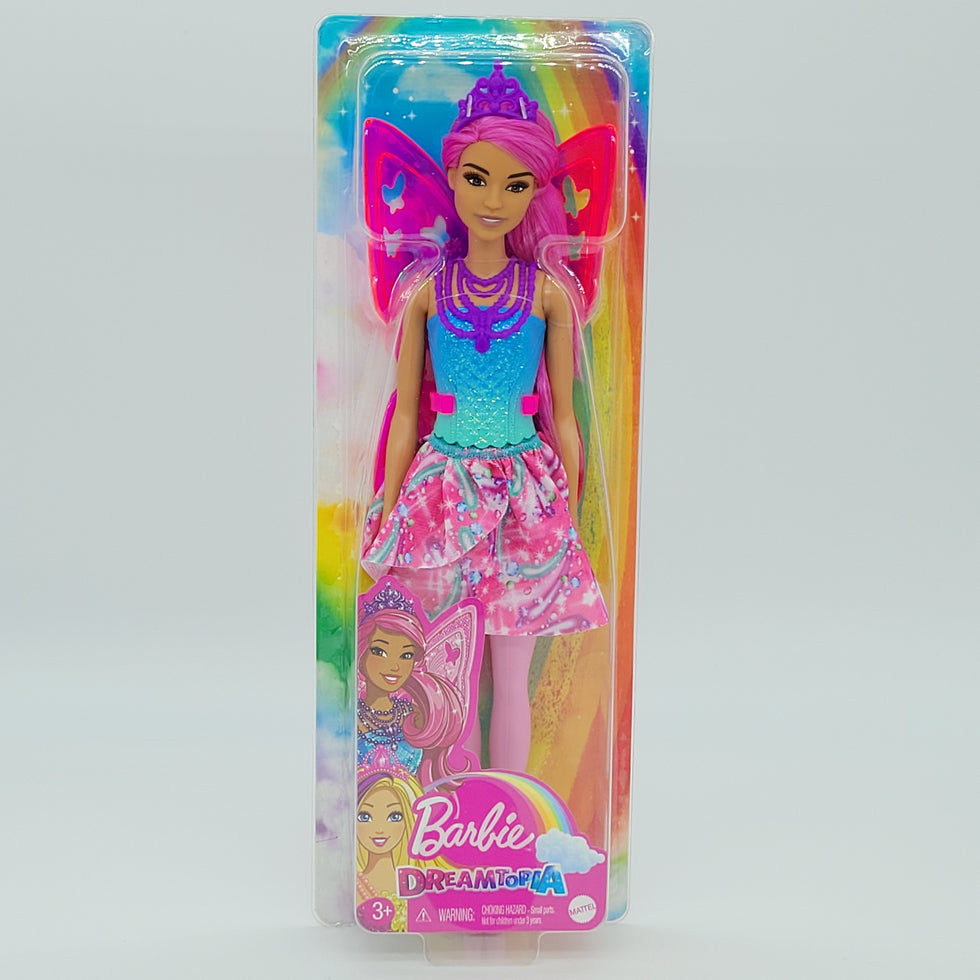 Barbie Dreamtopia Fairy Doll 12 Inch Pink Hair With Wings And Tiara By