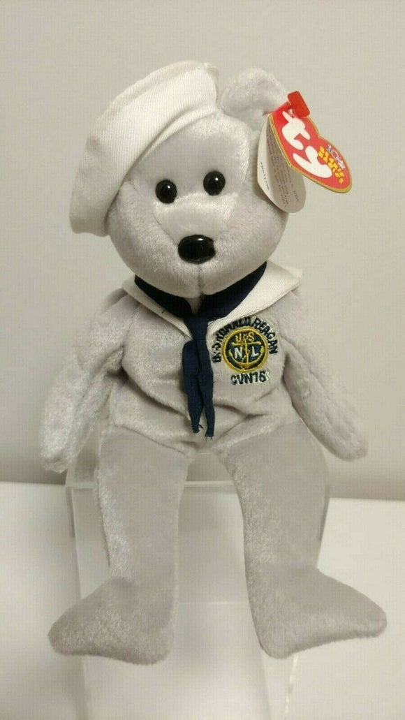 uss ronald reagan ty beanie baby