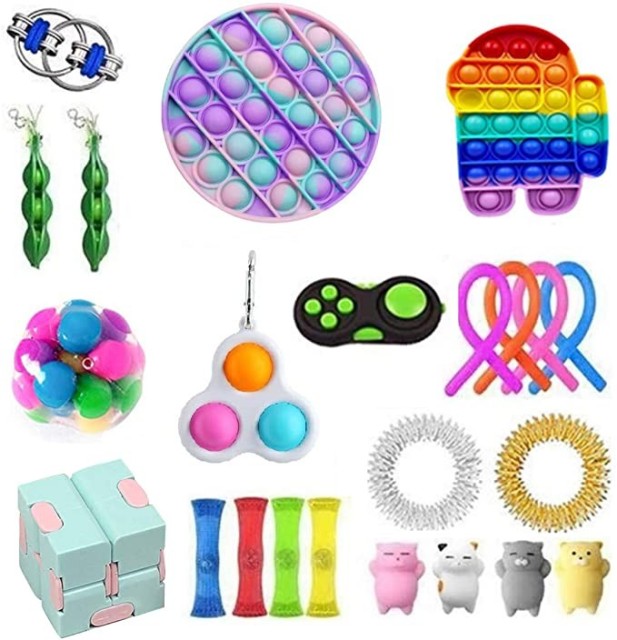 21/30Pcs Fidget Toy Set Cheap Sensory Fidget Toys Pack for Kids or Adu ...