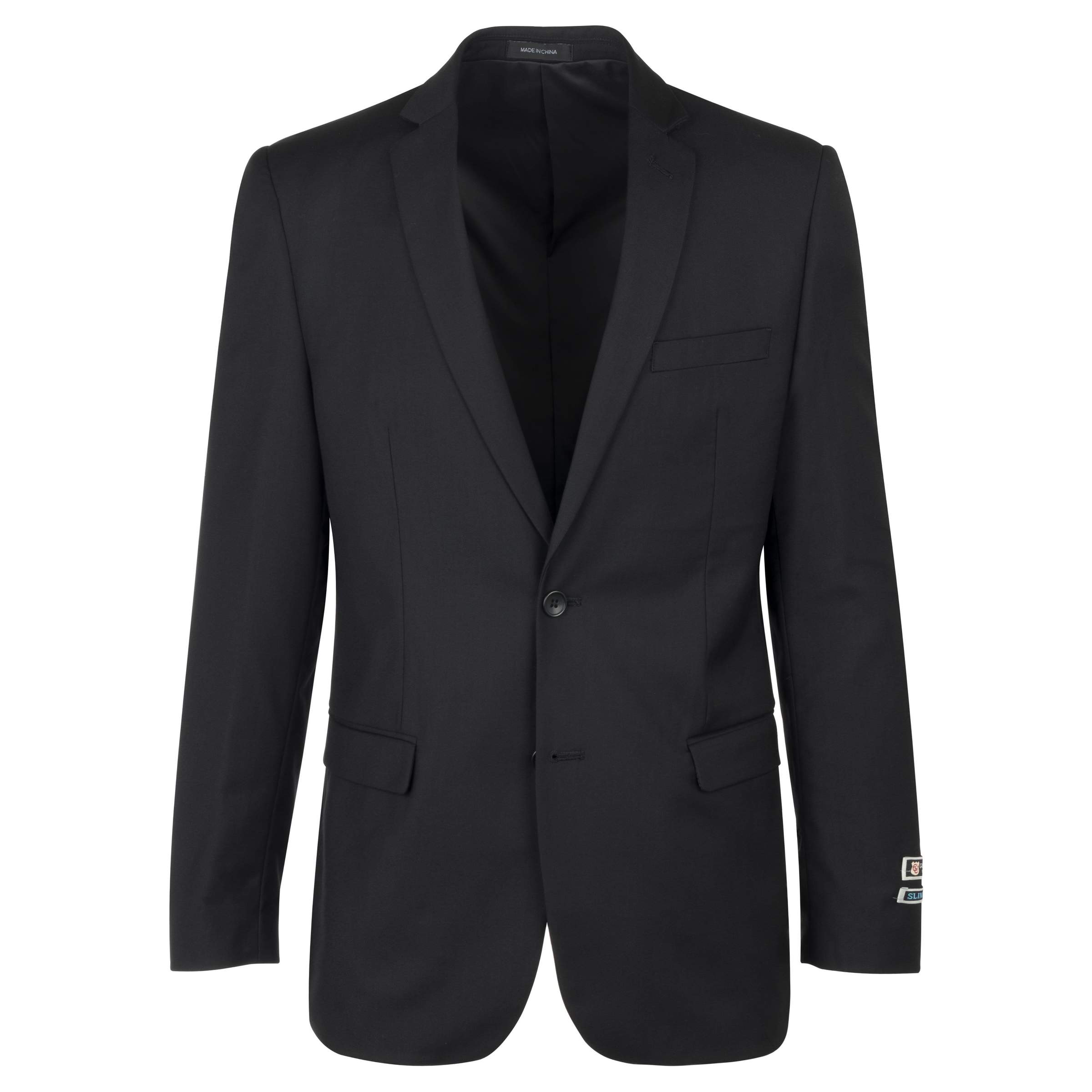 Men's Solid Black Modern Fit Suit