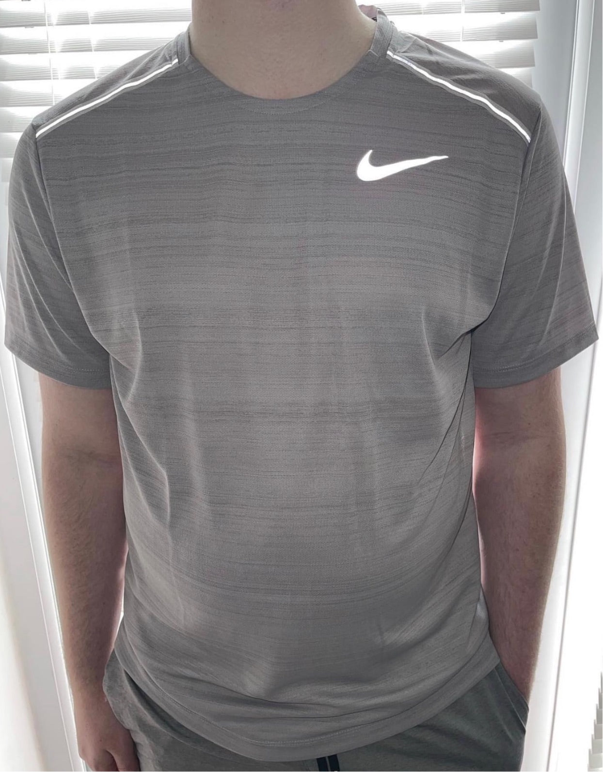 nike miler grey