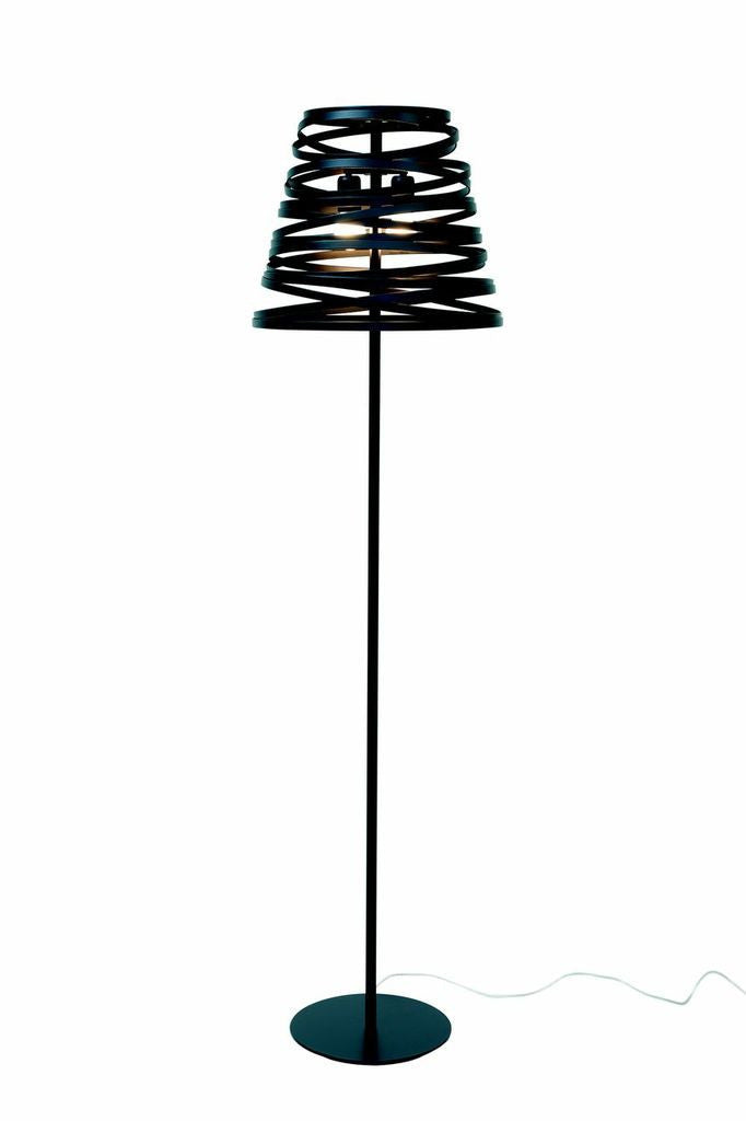 tall black floor lamp