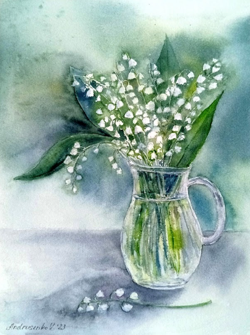 Lily of the Valley - Print on Aluminum - Viktoria Andrusenko - 18x12