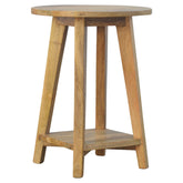 Handcrafted Bar Stool In Oak-Ish Finish - HM_FURNITURE