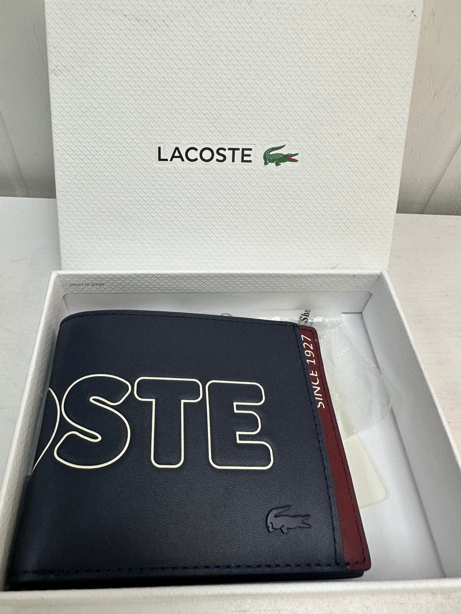 He reconocido El uno al otro promedio Billetera LACOSTE 2 Hojas – LaBoutiquehn