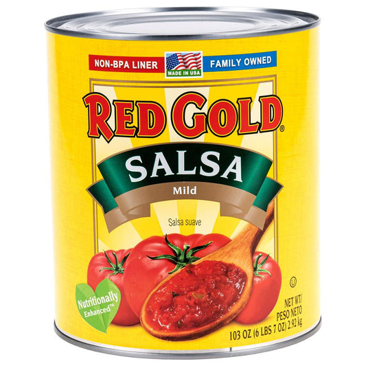 Pick 2 Red Gold Salsa Jars: Medium or Mild Salsa 15.5 oz Each