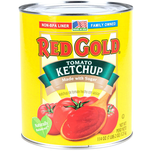 Red Gold Fancy Ketchup 114 oz. Plastic Jug with Pump - 6/Case