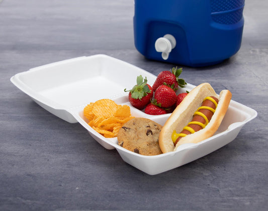 pkg. 100/205HT1 STYROFOAM HOAGIE TRAYS (2/cs)