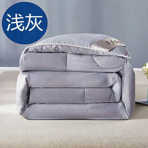 Summer Winter Silk Quilt Chinese Silk Comforter Purple Gray Green