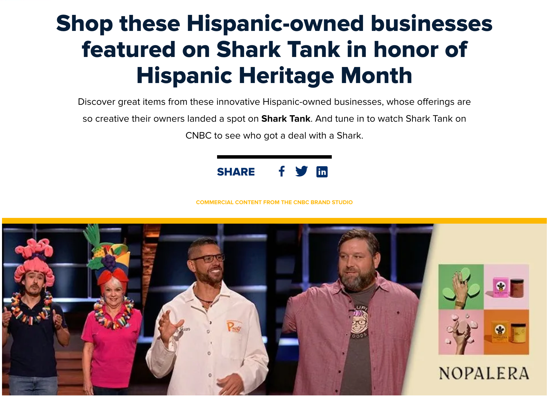 Shop these Hispanic-owned businesses featured on Shark Tank in honor of Hispanic Heritage Month