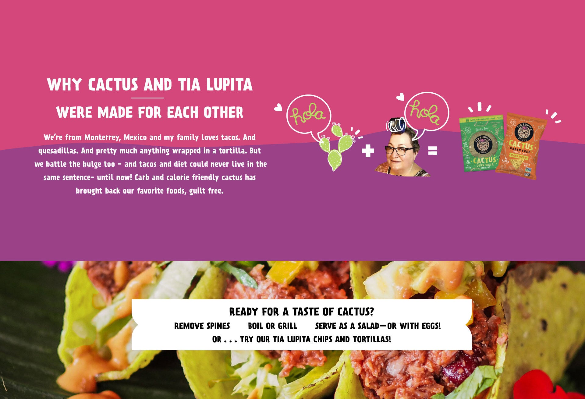 Why Cactus and Tia Lupita were made for each other infographic