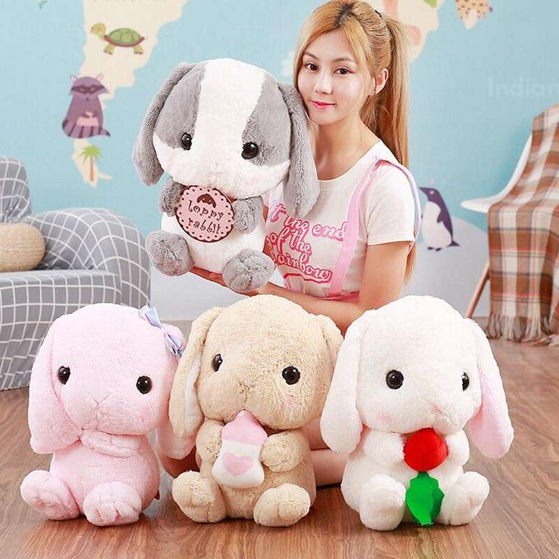 peluche lapin calin