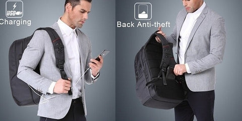 laptop backpack with phone charger