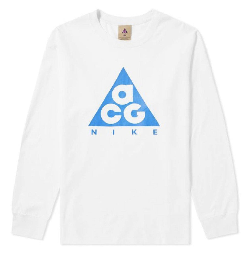 Mexico Abolido sufrimiento Nike ACG Long Sleeve White / Blue Logo from Nike ACG - only at Solus Supply