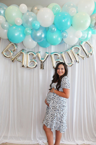 balloon baby shower backdrop