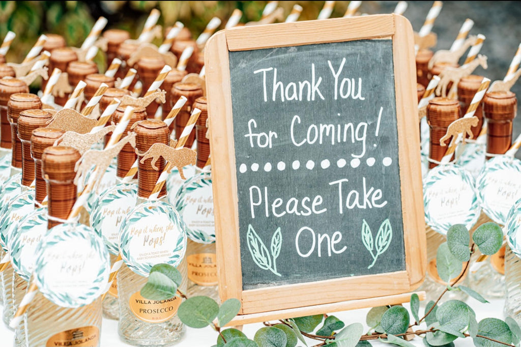 Pop It When She Pops Champagne Baby Shower Tags