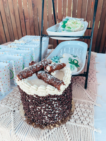 cannoli cake baby shower