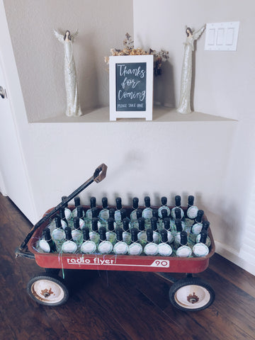 red wagon baby shower