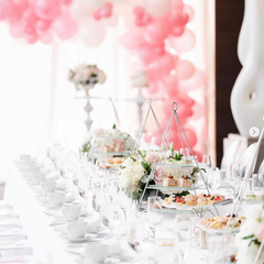 petit floral tablescape