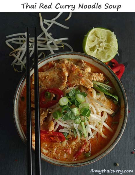 Thai Red Curry Noodle Soup