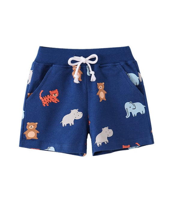 Blue Elephant Shorts One Size India Boutique