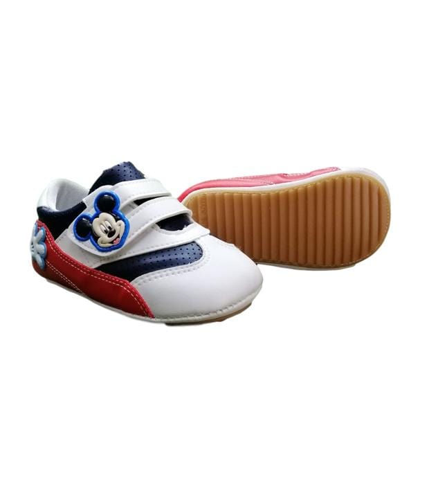 Mickey Soft Sole Shoes - White – PlayYard
