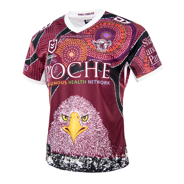 2021 Sea Eagles Mens Replica Indigenous Jersey - Manly ...
