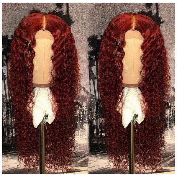 long red curly wig