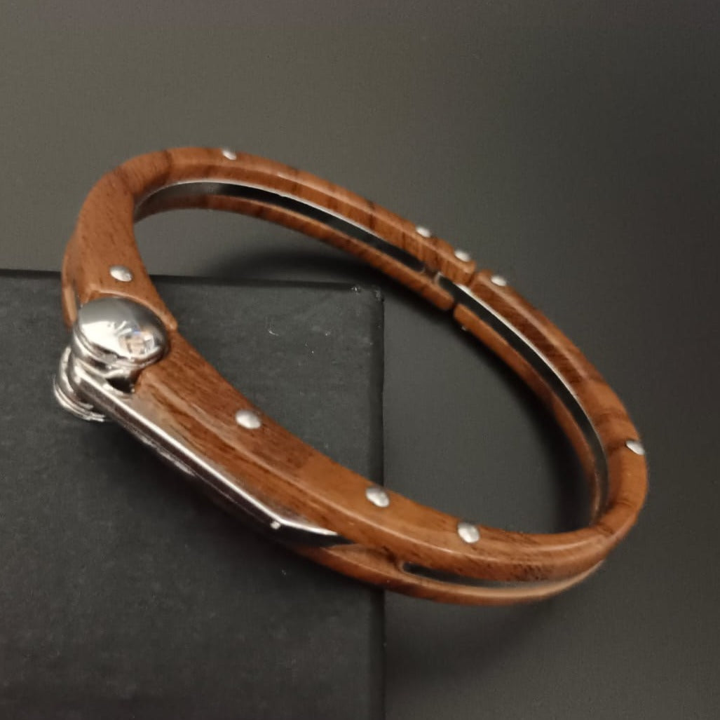 Handcuff Leather and Steel Bracelet Unisex - Customisable | Wow Jewellery  Online