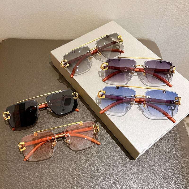 Rimless Reflector Mirror Polarized Sunglasses – SunglassesMart
