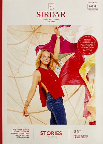 Image of cover of Top of the Bill Tabard knitting pattern