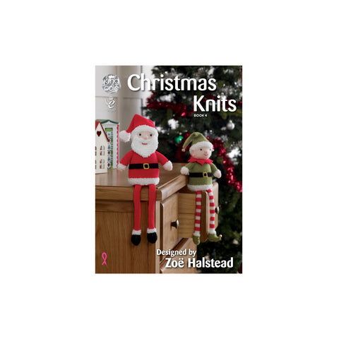Image of cover of King Cole Christmas Knits book 4 knitting pattern book