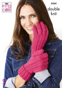 NEW Knitting Pattern: Ladies Gloves and Mittens in DK Yarn